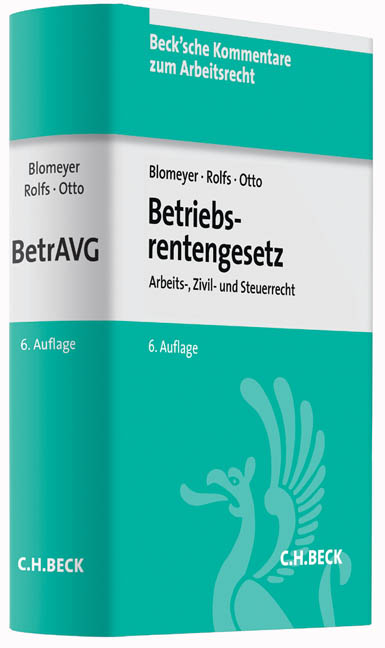 Betriebsrentengesetz - Wolfgang Blomeyer, Klaus Otto, Christian Rolfs