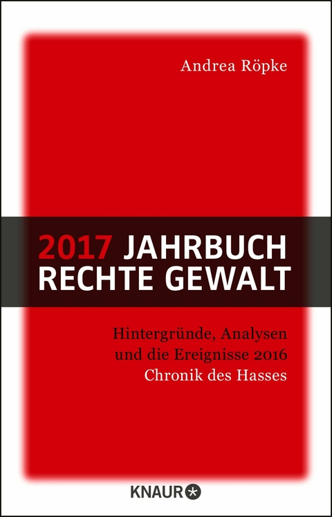 2017 Jahrbuch rechte Gewalt -  Andrea Röpke