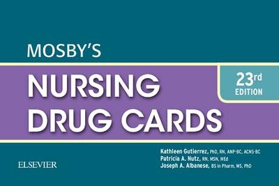 Mosby's Nursing Drug Cards - Patricia A. Nutz, Joseph A. Albanese