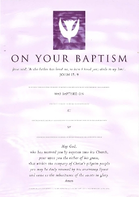 Baptism Certificates Contemporary (pack of 20)