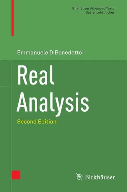 Real Analysis -  Emmanuele DiBenedetto