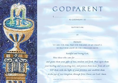 Godparent Certificates Boy Traditional (pack of 20)