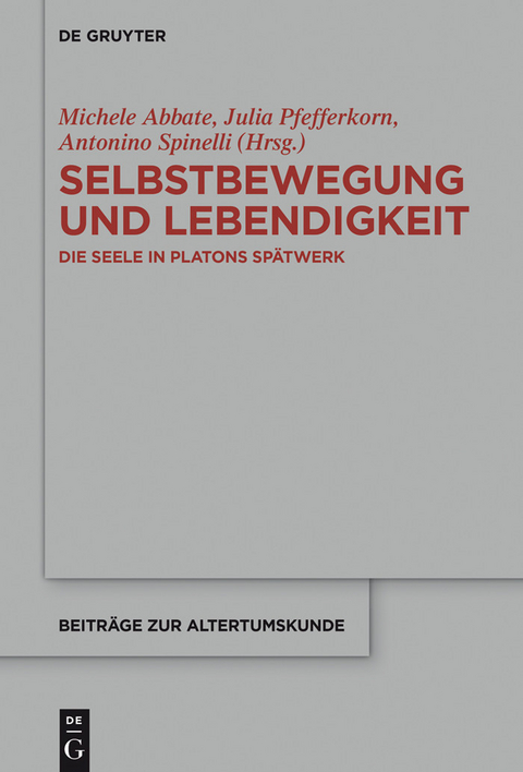 Selbstbewegung und Lebendigkeit - 