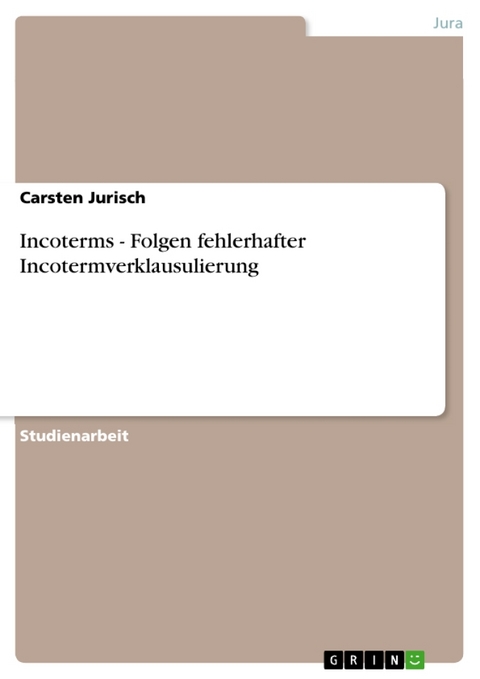 Incoterms - Carsten Jurisch