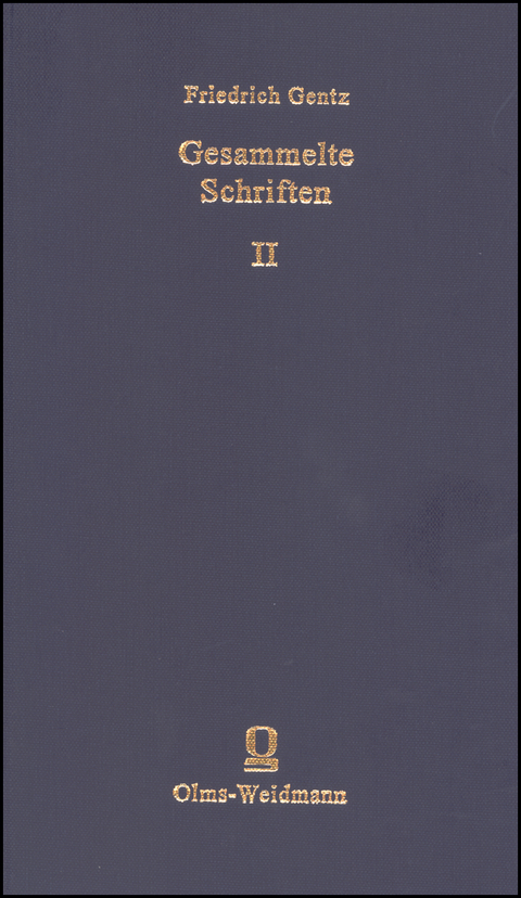 Gesammelte Schriften - Friedrich Gentz
