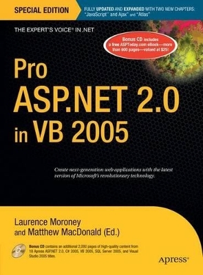 Pro ASP.NET 2.0 in VB 2005, Special Edition - Laurence Moroney, Matthew MacDonald