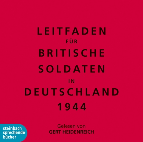 Leitfaden für Britische Soldaten in Deutschland 1944 - 