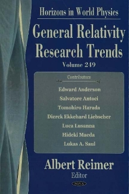 General Relativity Research Trends - 