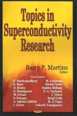 Topics in Superconductivity Research - 