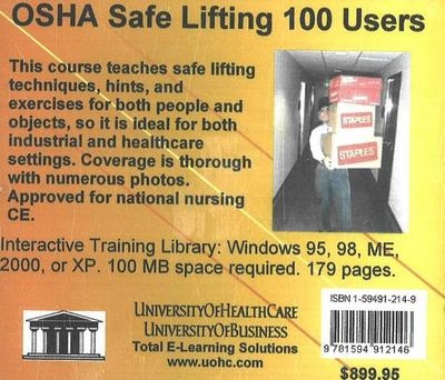 OSHA Safe Lifting, 100 Users - Daniel Farb