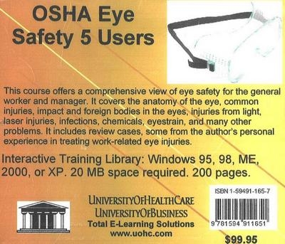 OSHA Eye Safety, 5 Users - Daniel Farb