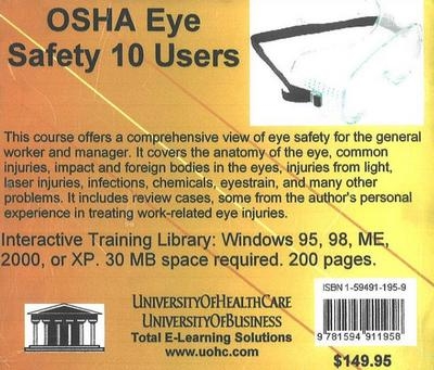 OSHA Eye Safety, 10 Users - Daniel Farb