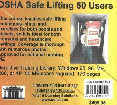 OSHA Safe Lifting, 50 Users - Daniel Farb