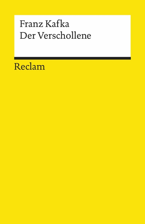 Der Verschollene. Roman. Textausgabe mit Nachwort -  Franz Kafka