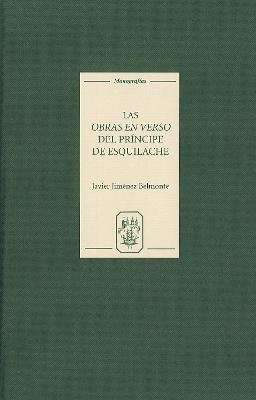 Las Obras en Verso del Príncipe de Esquilache - Javier Javier Jimenez-Belmonte