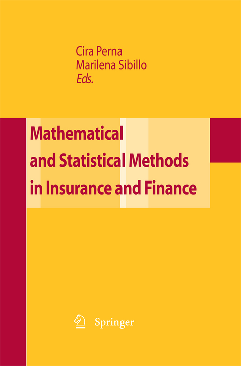 Mathematical and Statistical Methods for Insurance and Finance - 