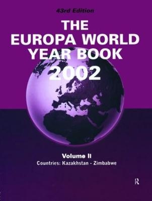 Europa World Year Bk 2002 V2 -  Europa