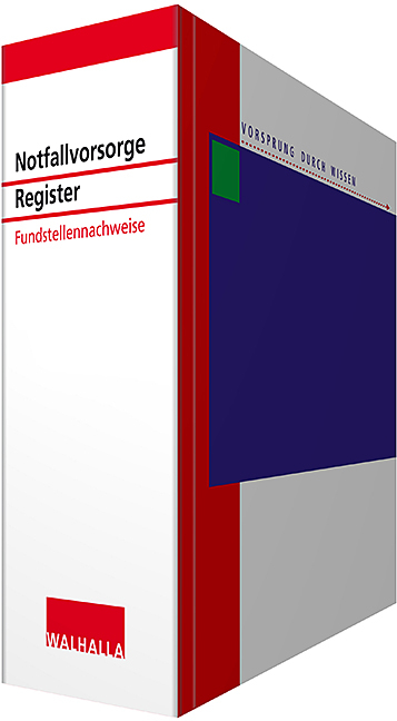 Notfallvorsorge Registerband