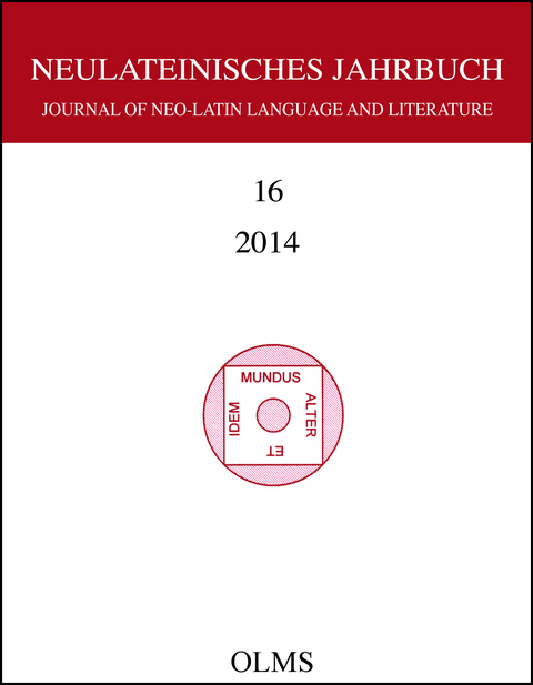 Neulateinisches Jahrbuch. Journal of Neo-Latin Language and Literature - 
