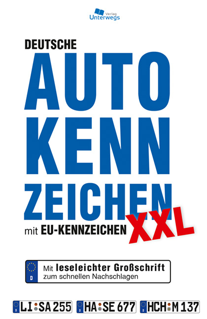 DEUTSCHE AUTOKENNZEICHEN XXL mit EU-Kennzeichen - 