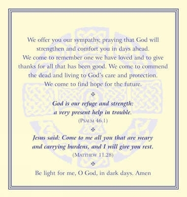 Funeral Prayer Cards - Paul Sheppy