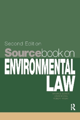 Sourcebook on Environmental Law - Maurice Sunkin