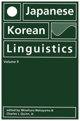 Japanese/Korean Linguistics, Volume 9 - 