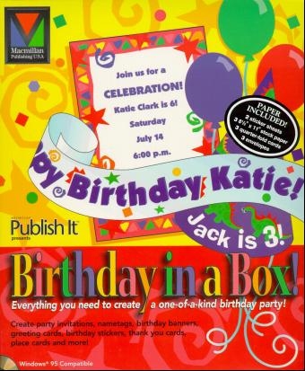 Birthday in a Box! -  Macmillan Digital Development Team