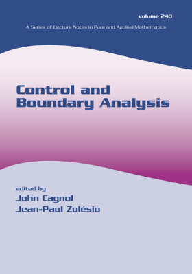 Control and Boundary Analysis - 