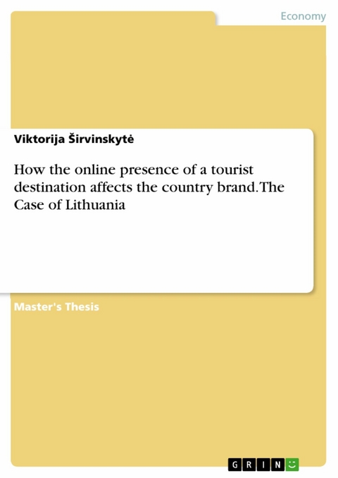 How the online presence of a tourist destination affects the country brand. The Case of Lithuania - Viktorija Širvinskytė
