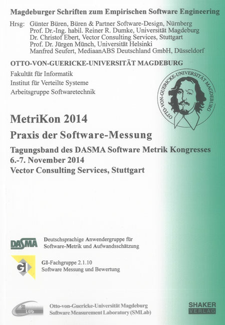 MetriKon 2014 - Praxis der Software-Messung - 