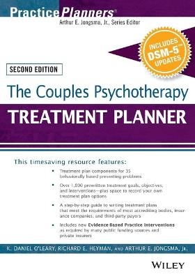 The Couples Psychotherapy Treatment Planner, with DSM-5 Updates - K. Daniel O'Leary, Richard E. Heyman, David J. Berghuis