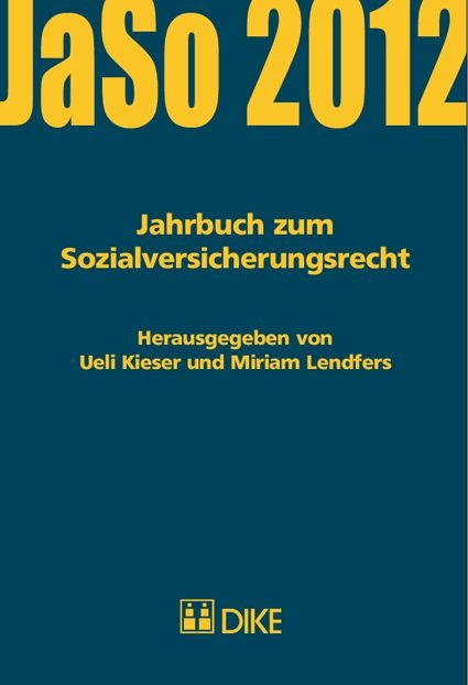 Jahrbuch zum Sozialversicherungsrecht 2012 - 
