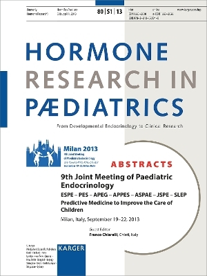 European Society for Paediatric Endocrinology (ESPE) / 9th Joint Meeting - 