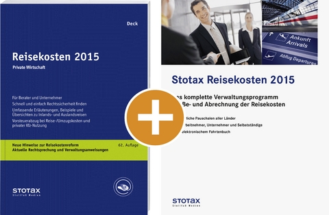 Reisekosten 2015 Private Wirtschaft + CD-ROM Stotax Reisekosten 2015 (Kombiprodukt)