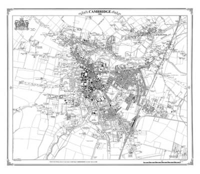 Cambridge 1886 Heritage Cartography Victorian Town Map - Peter J. Adams