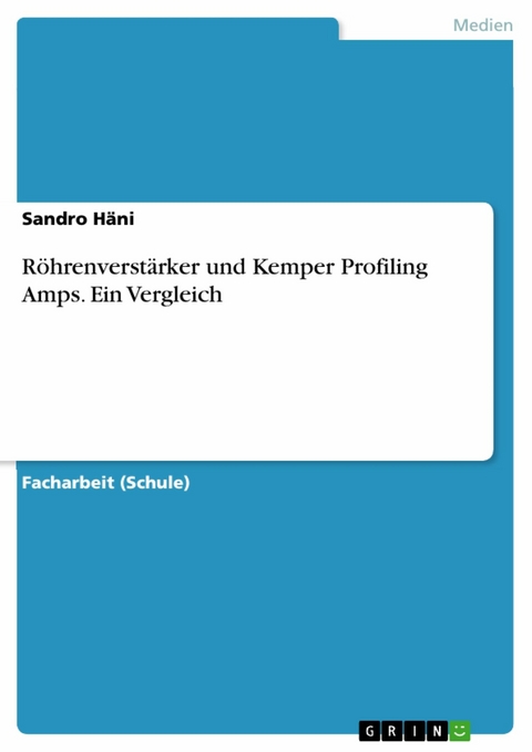 Röhrenverstärker und Kemper Profiling Amps. Ein Vergleich - Sandro Häni