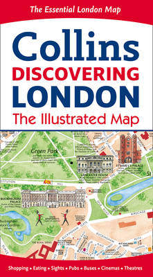 Discovering London Illustrated Map - Dominic Beddow,  Collins Maps