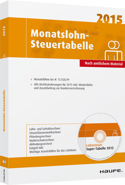 Monatslohn-Steuertabelle 2015