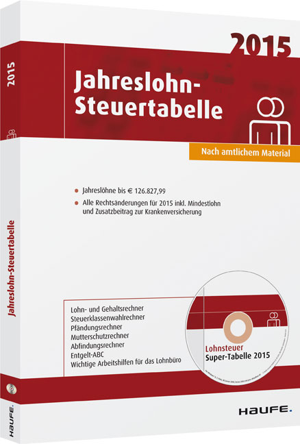 Jahreslohn-Steuertabelle 2015