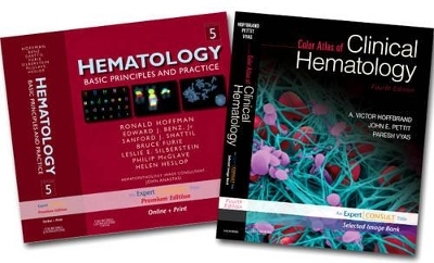 Hematology, 5th Edition and Color Atlas of Clinical Hermatology, 4th Edition - Ronald Hoffman, A. Victor Hoffbrand, Bruce Furie, Edward J. Benz, Philip McGlave