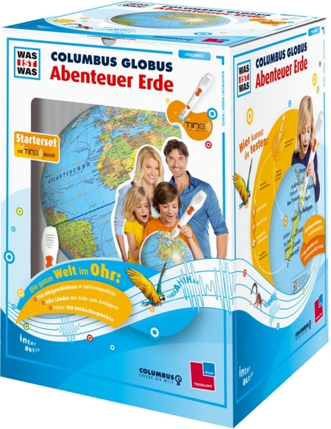 WAS IST WAS Columbus Globus "Abenteuer Erde" - Dr. Manfred Baur, Robert Saemann-Ischenko