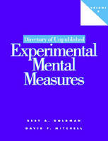 Directory of Unpublished Experimental Mental Measures v.9 - Bert A. Goldma, David F. Mitchell