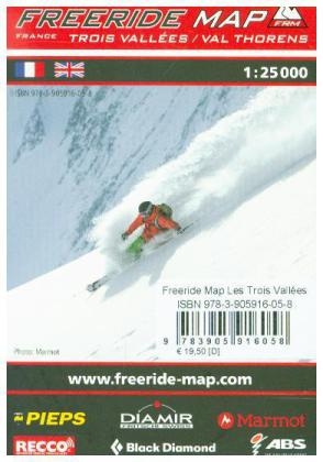 Freeride Map Les Trois Vallées / Val Thorens