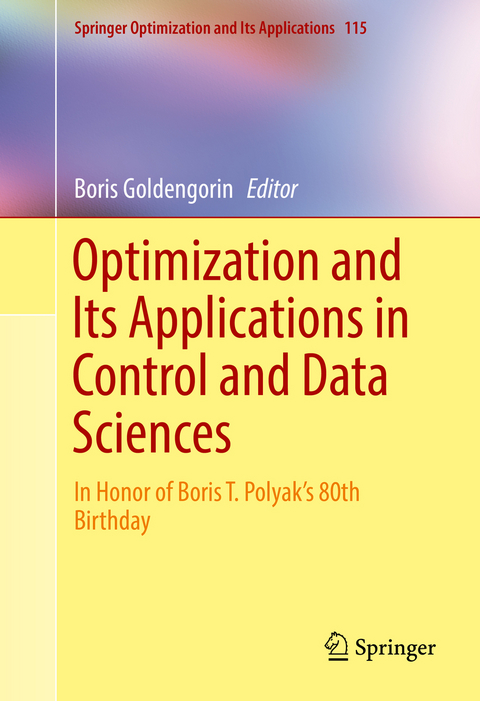 Optimization and Its Applications in Control and Data Sciences - 