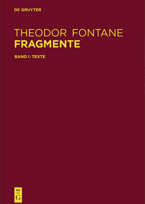 Fragmente -  Theodor Fontane