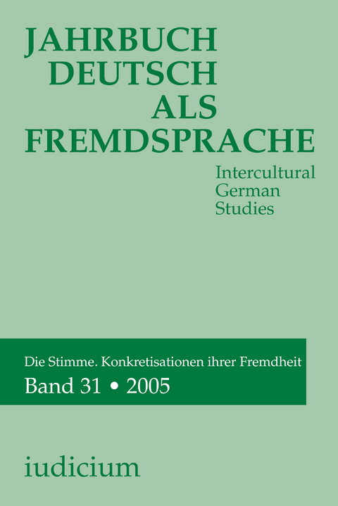 Jahrbuch Deutsch als Fremdsprache. Intercultural German Studies - 