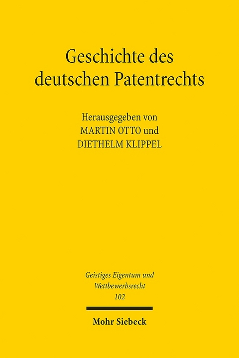 Geschichte des deutschen Patentrechts - 
