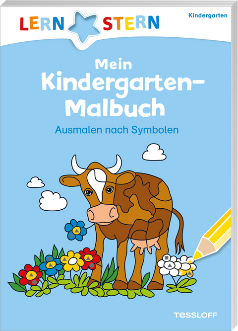 LERNSTERN Mein Kindergarten-Malbuch. Ausmalen nach Symbolen ab 4 Jahren - Julia Meyer