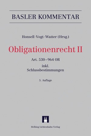 Basler Kommentar: Obligationenrecht II - 